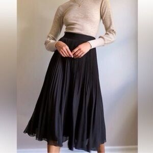 Wilfred pleated midi skirt